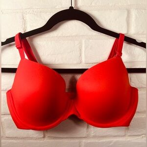 NWT Soma Enbliss Full Coverage Lined Underwire Bra 34 D Cherry Red #0458